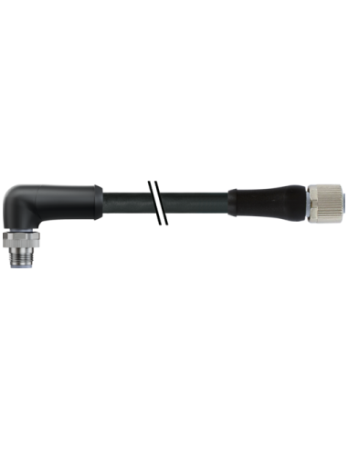 M12 Power damski 90° / żeński 0° kod L. 7000-P4261-P040100 | Przewody i Złącza | Eshop Dopak | Wszystko dla Przemysłu
