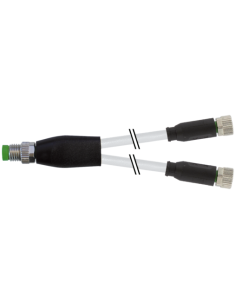 Rozdzielacz Y męski M8 / żeński M8 0° 7000-87001-2100030 | Przewody i Złącza | Eshop Dopak | Wszystko dla Przemysłu