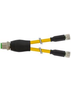 Konektor-trójnik M12 męski - M8 żeński, prosty 7000-40821-0100060 | Przewody i Złącza | Eshop Dopak | Wszystko dla Przemysłu
