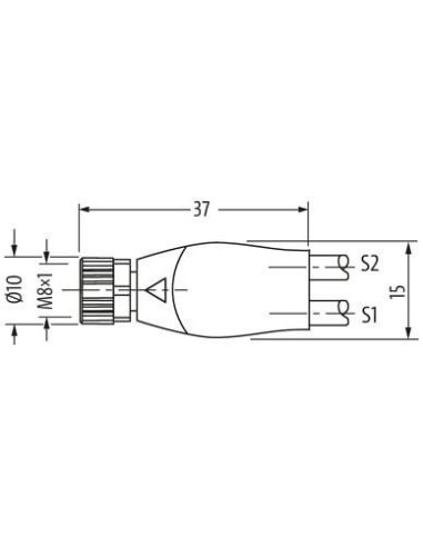 Rozdzielacz Y M8 żeński / M8 męski 0° 7000-87251-6300100 | Przewody i Złącza | Eshop Dopak | Wszystko dla Przemysłu