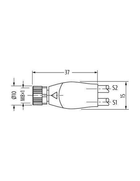 Rozdzielacz Y M8 żeński / M8 męski 0° 7000-87251-6300100 | Przewody i Złącza | Eshop Dopak | Wszystko dla Przemysłu