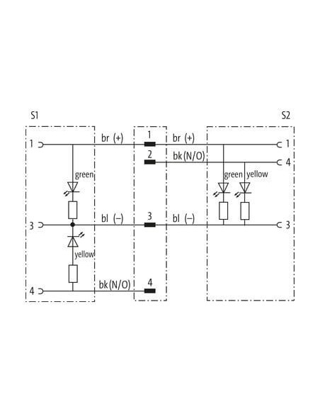Rozdzielacz Y M12 / M8 żeński 90° LED 7000-40861-2500030 | Przewody i Złącza | Eshop Dopak | Wszystko dla Przemysłu