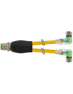 Rozdzielacz Y M12 / M8 żeński 90° LED 7000-40861-0500200 | Przewody i Złącza | Eshop Dopak | Wszystko dla Przemysłu