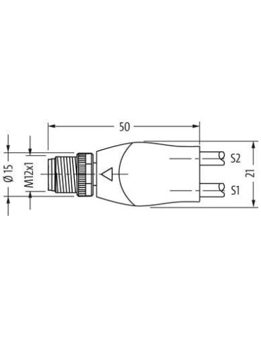 Rozdzielacz Y M12 / M12 żeński 90° 7000-40761-2330060 | Przewody i Złącza | Eshop Dopak | Wszystko dla Przemysłu