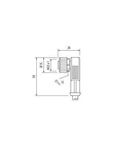 Rozdzielacz Y M12 / M12 żeński 90° LED 7000-40801-6330200 | Przewody i Złącza | Eshop Dopak | Wszystko dla Przemysłu