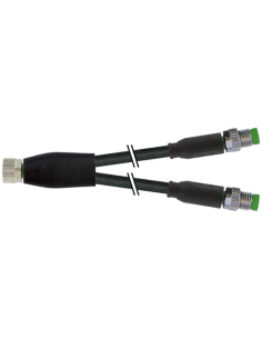 Rozdzielacz Y M8 żeński / M8 męski 0° 7000-87251-6100100 | Przewody i Złącza | Eshop Dopak | Wszystko dla Przemysłu