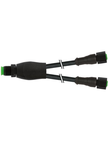 Rozdzielacz Y M12 / M12 żeński 0° Protect 7003-40708-8280100 | Przewody i Złącza | Eshop Dopak | Wszystko dla Przemysłu