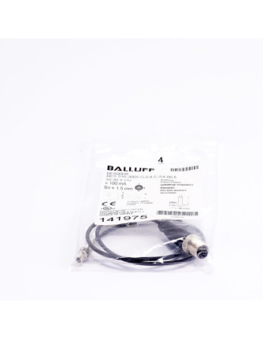 Czujnik indukcyjny standardowy, BALLUFF, BES 516-3005-G-E4-C-S4-00,5 BES00H8/141975  | Automatyka | Eshop Dopak | Wszystko dla P