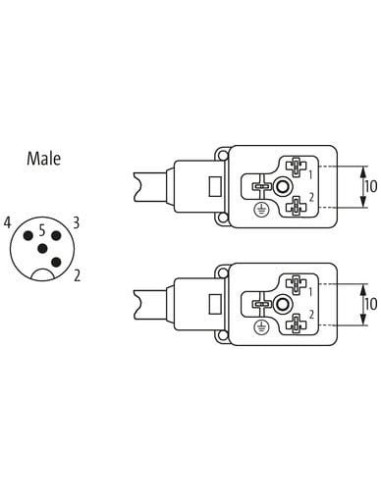 Rozdzielacz Y M12 na złączu zaworu MSUD. BF B 10mm 7000-42411-6360100 | Przewody i Złącza | Eshop Dopak | Wszystko dla Przemysłu
