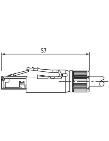 Wtyczka RJ45 męska, prosta, 4-polowa, ekranowana, EtherNet 7000-74001-0000000 | Przewody i Złącza | Eshop Dopak | Wszystko dla P