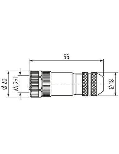 Wtyczka M12 żeńska, ekranowana, Ethernet, D-cod, 4-polowa 7000-14621-0000000 | Przewody i Złącza | Eshop Dopak | Wszystko dla Pr
