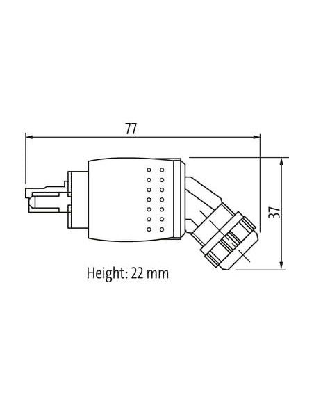 Wtyczka Push Pull RJ45 męski, kątowa, ProfiNet 7000-74061-0000000 | Przewody i Złącza | Eshop Dopak | Wszystko dla Przemysłu