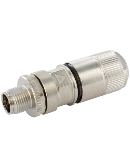 Wtyczka M12 męska, prosta, 8-polowa, kod.X, GB Ethernet 7000-21101-0000000 | Przewody i Złącza | Eshop Dopak | Wszystko dla Prze