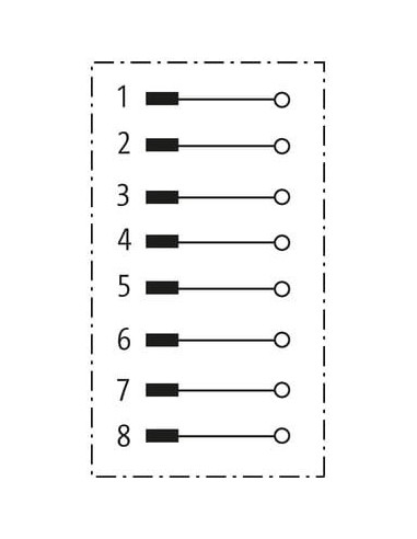 Wtyczka RJ45 Professional męska, 45°, 8-polowa, ekranowana, Gigabit 7000-74031-0000000 | Przewody i Złącza | Eshop Dopak | Wszys