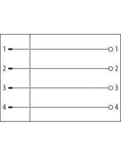 Wtyczka M12 męski, prosta, 4-polowa, 0,25...0,5mm2, zaciski nożowe 7000-12481-0000000 | Przewody i Złącza | Eshop Dopak | Wszyst 2