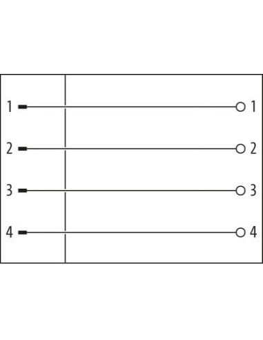Wtyczka M12 męski, prosta, 4-polowa, 0,25...0,5mm2, zaciski nożowe 7000-12481-0000000 | Przewody i Złącza | Eshop Dopak | Wszyst