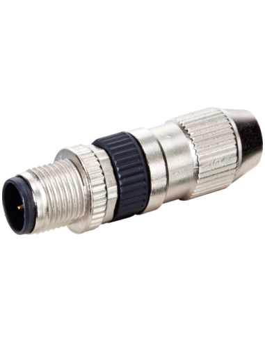 Wtyczka M12 męska, prosta, Slimline, 4-polowa, 0,14-0,34mm2 7000-12491-0000000 | Przewody i Złącza | Eshop Dopak | Wszystko dla 