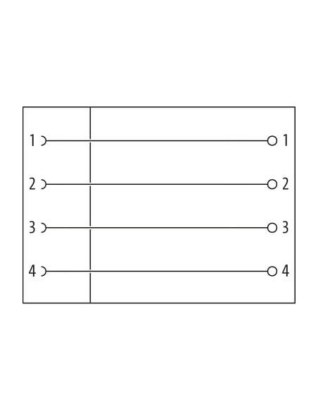 Wtyczka M12 żeńska, prosta, 4-polowa, 0,25..0,5mm2, zaciski nożowe 7000-12601-0000000 | Przewody i Złącza | Eshop Dopak | Wszyst