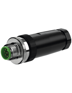 Wtyczka M12 męska, prosta, 8-polowa, zaciski śrubowe, 6..8mm 7000-17301-0000000 | Przewody i Złącza | Eshop Dopak | Wszystko dla