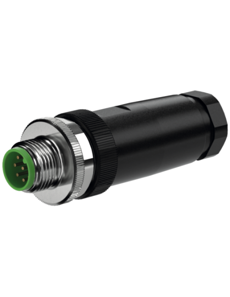 Wtyczka M12 męska, prosta, 8-polowa, zaciski śrubowe, 6..8mm 7000-17301-0000000 | Przewody i Złącza | Eshop Dopak | Wszystko dla