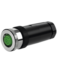 Wtyczka M12 żeńska, prosta 8-polowa, zaciski śrubowe, 6..8mm 7000-17321-0000000 | Przewody i Złącza | Eshop Dopak | Wszystko dla