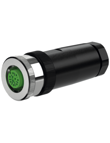 Wtyczka M12 żeńska, prosta 8-polowa, zaciski śrubowe, 6..8mm 7000-17321-0000000 | Przewody i Złącza | Eshop Dopak | Wszystko dla