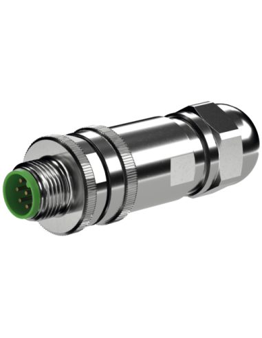 Wtyczka M12 męska, prosta, 8-polowa, ekranowana, 6..8mm 7000-17341-0000000 | Przewody i Złącza | Eshop Dopak | Wszystko dla Prze