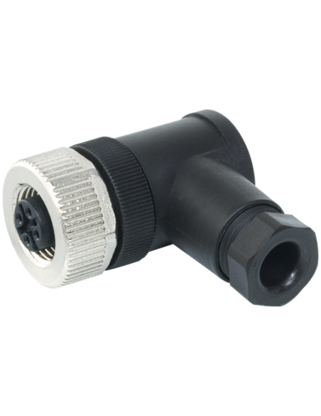 Wtyczka M12 żeńska, kątowa, 5-polowa, zaciski śrubowe, 6..8mm 7000-13041-0000000 | Przewody i Złącza | Eshop Dopak | Wszystko dl