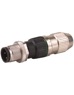 Wtyczka M12 męski, prosta, 3-polowa, 0,25...0,5mm2, zaciski nożowe 7000-12461-0000000 | Przewody i Złącza | Eshop Dopak | Wszyst