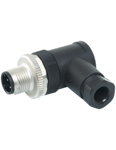 Wtyczka M12 męska, kątowa, zaciski śrubowe, 4..6mm 7000-12821-0000000 | Przewody i Złącza | Eshop Dopak | Wszystko dla Przemysłu