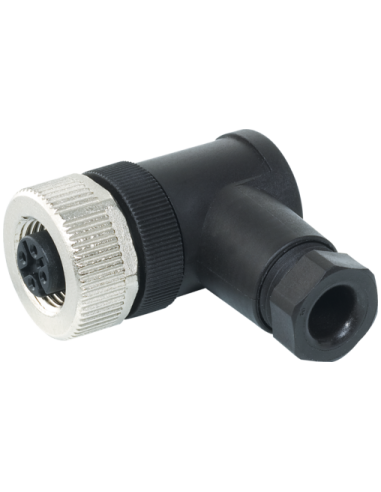 Wtyczka M12 żeńska, kątowa, 5-polowa, zaciski śrubowe, 4..6mm 7000-13001-0000000 | Przewody i Złącza | Eshop Dopak | Wszystko dl