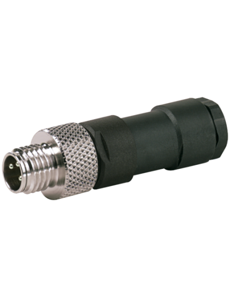 Wtyczka M8 męska, prosta, do lutowania, 3-polowa, 0,25mm2 7000-08401-0000000 | Przewody i Złącza | Eshop Dopak | Wszystko dla Pr