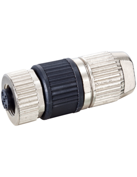Wtyczka M12 żeńska, prosta, Slimline, 5-polowa, zaciski nożowe 0,34- 7000-12593-0000000 | Przewody i Złącza | Eshop Dopak | Wszy
