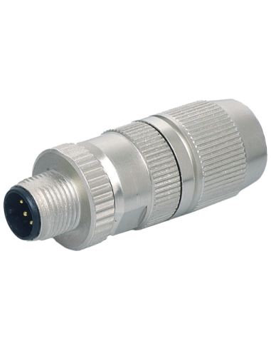 Wtyczka M12 męska, prosta, 4-polowa 7000-12551-0000000 | Przewody i Złącza | Eshop Dopak | Wszystko dla Przemysłu