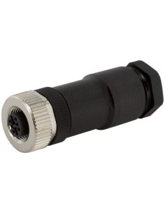 Wtyczka M12 żeńska, prosta, 4-polowa 7000-12945-0000000 | Przewody i Złącza | Eshop Dopak | Wszystko dla Przemysłu