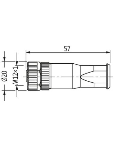 Wtyczka M12 żeńska 0° 5-polowa 0,14-1,5mm2, 4-8mm zaciski śrubowe 7030-12931-0000000 | Przewody i Złącza | Eshop Dopak | Wszystk