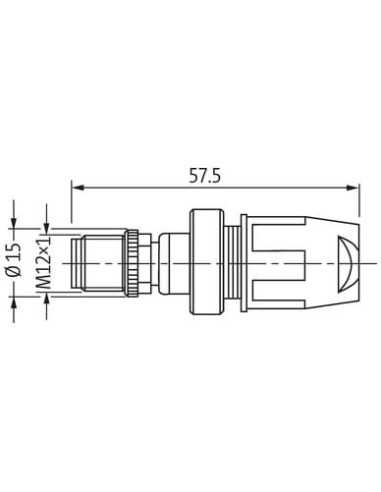 Wtyczka M12 męska, prosta, 3-polowa 7000-12511-0000000 | Przewody i Złącza | Eshop Dopak | Wszystko dla Przemysłu