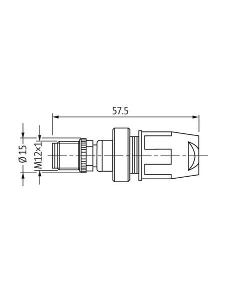 Wtyczka M12 męska, prosta, 3-polowa 7000-12511-0000000 | Przewody i Złącza | Eshop Dopak | Wszystko dla Przemysłu