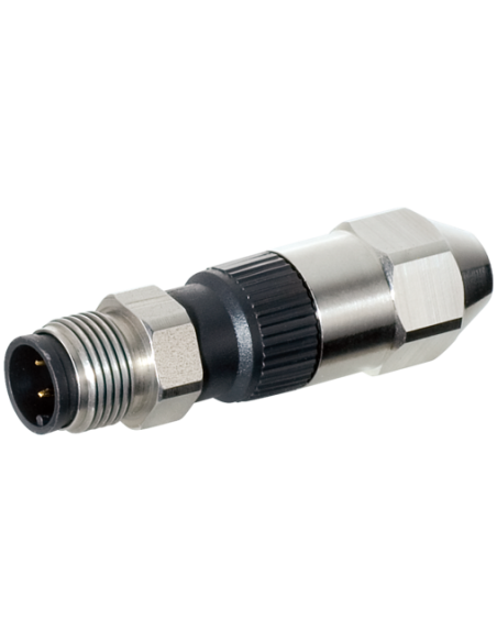 Wtyczka M12 męska, prosta, 4-polowa V2A 0,25-0,5mm2 7002-12481-0000000 | Przewody i Złącza | Eshop Dopak | Wszystko dla Przemysł