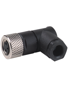 Wtyczka M8 żeńska, kątowa, 3-polowa, 0,25mm2, do lutowania 7000-08521-0000000 | Przewody i Złącza | Eshop Dopak | Wszystko dla P