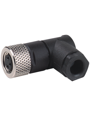 Wtyczka M8 żeńska, kątowa, 4-polowa, 0,25mm2, do lutowania 7000-08541-0000000 | Przewody i Złącza | Eshop Dopak | Wszystko dla P