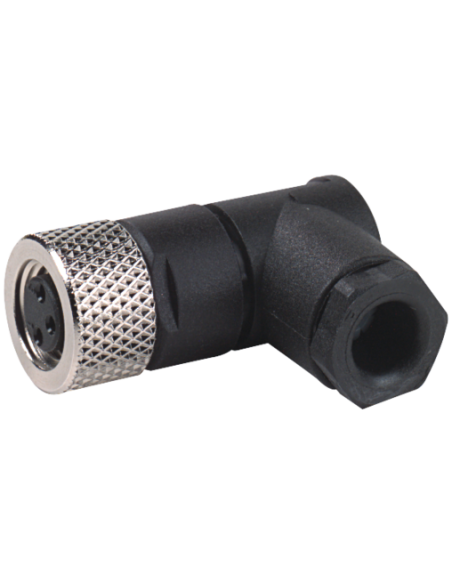 Wtyczka M8 żeńska, kątowa, 4-polowa, 0,25mm2, do lutowania 7000-08541-0000000 | Przewody i Złącza | Eshop Dopak | Wszystko dla P