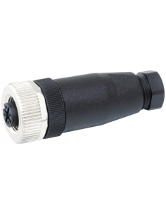 Wtyczka M12 żeńska, prosta, 4-polowa, 7356-12901-0000000 | Przewody i Złącza | Eshop Dopak | Wszystko dla Przemysłu