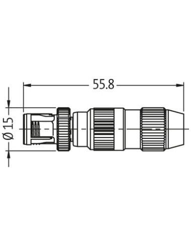 Wtyczka MQ12 męska, prosta, 4-polowa 0,25…0,5mm?, zaciski nożowe 7050-12481-0000000 | Przewody i Złącza | Eshop Dopak | Wszystko
