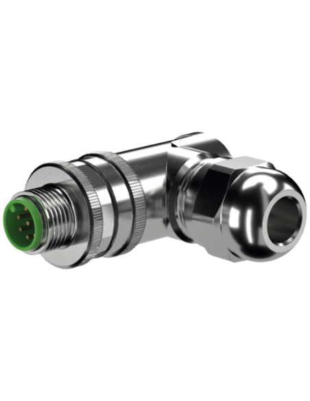 Wtyczka M12 męska, kątowa, ekranowana, 8-polowa 6..8mm 7000-17351-0000000 | Przewody i Złącza | Eshop Dopak | Wszystko dla Przem