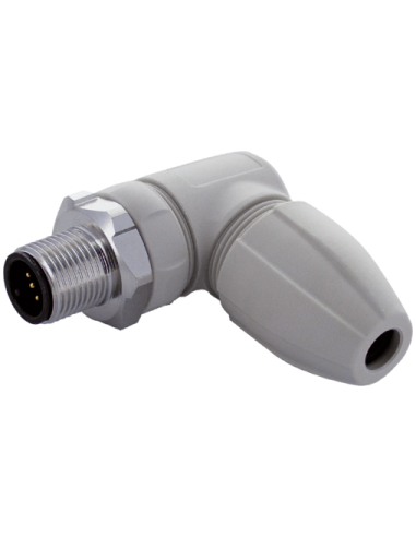 Wtyczka M12 męska, kątowa F&B PRO 7024-12821-0000000 | Przewody i Złącza | Eshop Dopak | Wszystko dla Przemysłu