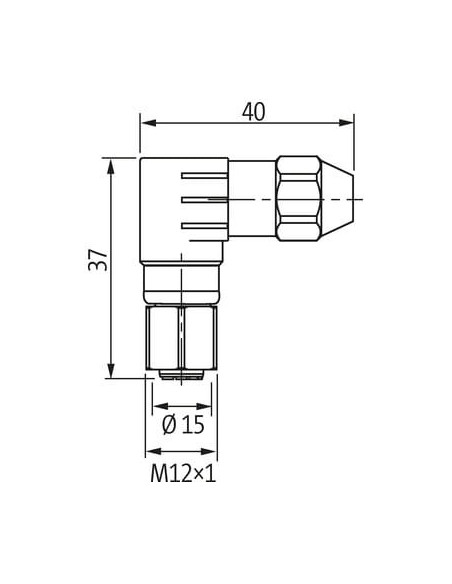 MOSA M12 90° 3LED, (IDC) 7002-12691-0000000 | Przewody i Złącza | Eshop Dopak | Wszystko dla Przemysłu