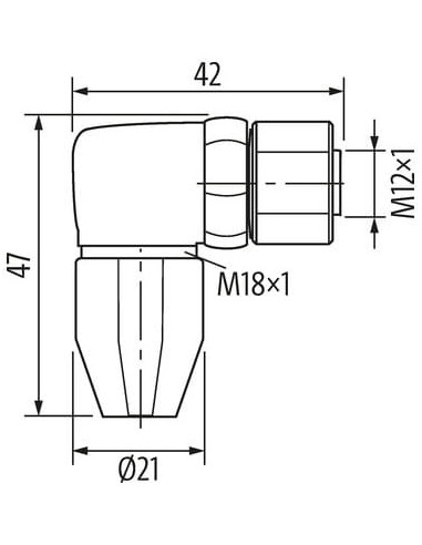 Wtyczka M12 żeńska 0° F&B PRO 7024-13001-0000000 | Przewody i Złącza | Eshop Dopak | Wszystko dla Przemysłu