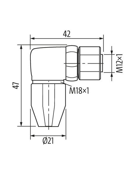 Wtyczka M12 żeńska 0° F&B PRO 7024-13001-0000000 | Przewody i Złącza | Eshop Dopak | Wszystko dla Przemysłu