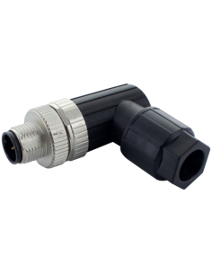 M12 damski 90° kod A. Naciśnij zamek 7000-13911-0000000 | Przewody i Złącza | Eshop Dopak | Wszystko dla Przemysłu